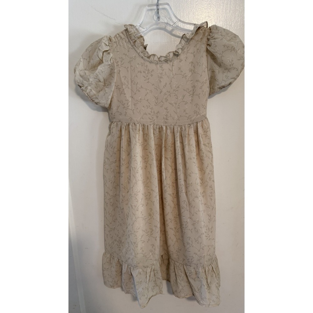 Noralee Dress Champagne Girls Size 6 Years Special Occasion Party